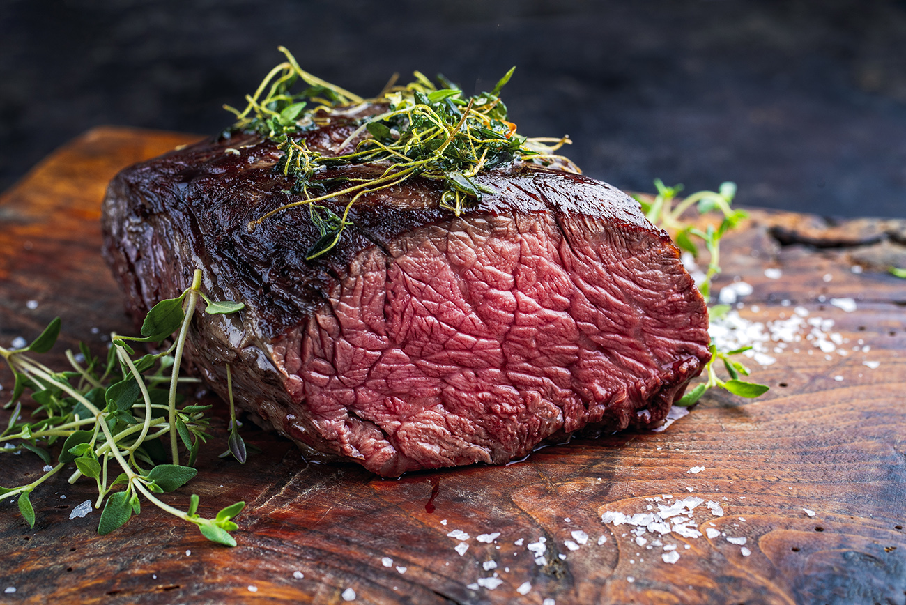 charbroiled grilled beef steak - under-blade steak chuck roast s
